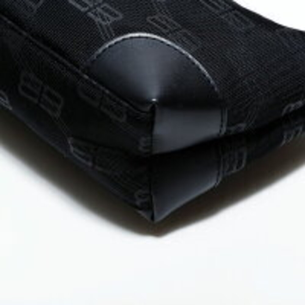 Balenciaga logo canvas shoulder bag black - Picture 7 of 13